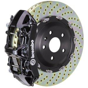 BMW 528i xDrive Brake Rotors (2) - Rear - R1 Concepts - Drilled & Slotted Carbon Coated - `11-`16